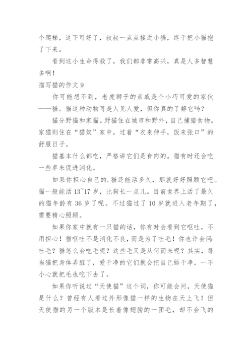 描写猫的作文.docx
