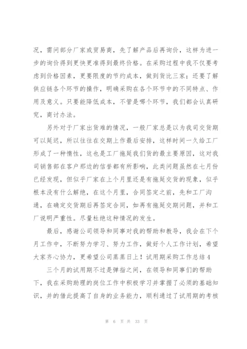 试用期采购工作总结.docx