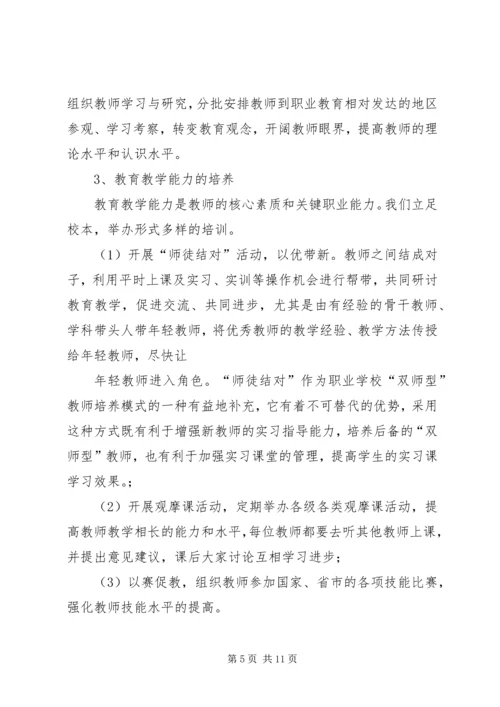 平顶山教育学院双师型教师队伍建设规划与实施方案 (2).docx