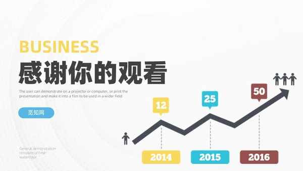 多彩发展历程企业大事记时间轴图表PPT模板