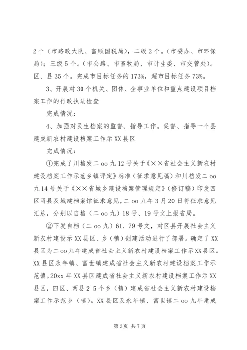 市档案局工作总结及工作计划 (3).docx