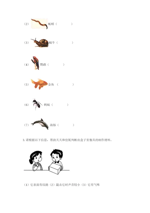 教科版二年级上册科学期末考试试卷带答案（最新）.docx