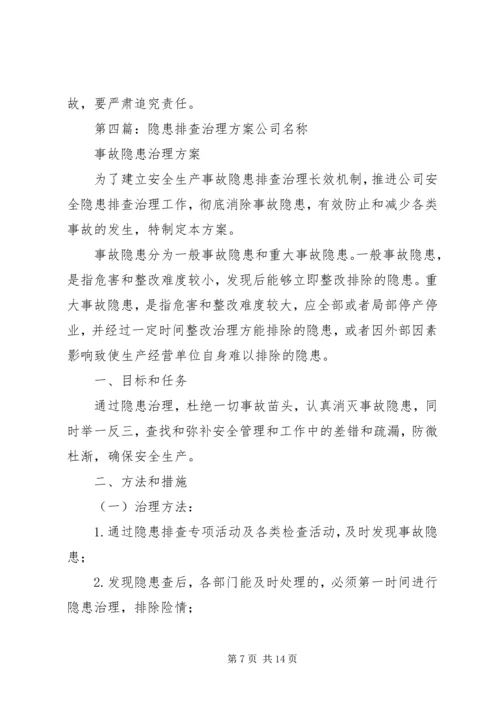 隐患排查治理方案.docx