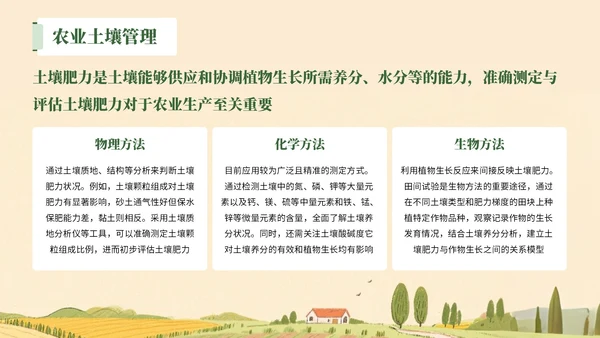 绿色插画风格提升农业技术+助力丰产丰收PPT模板