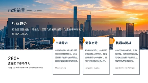 橙色商务风企业介绍PPT模板