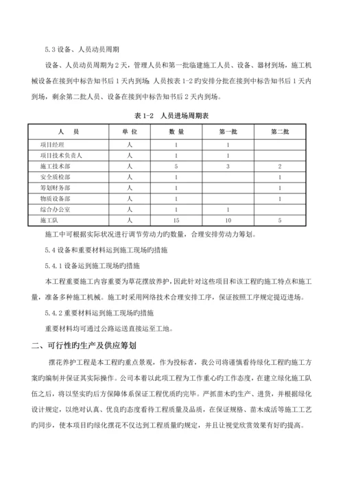 摆花经典投标综合施工组织设计.docx