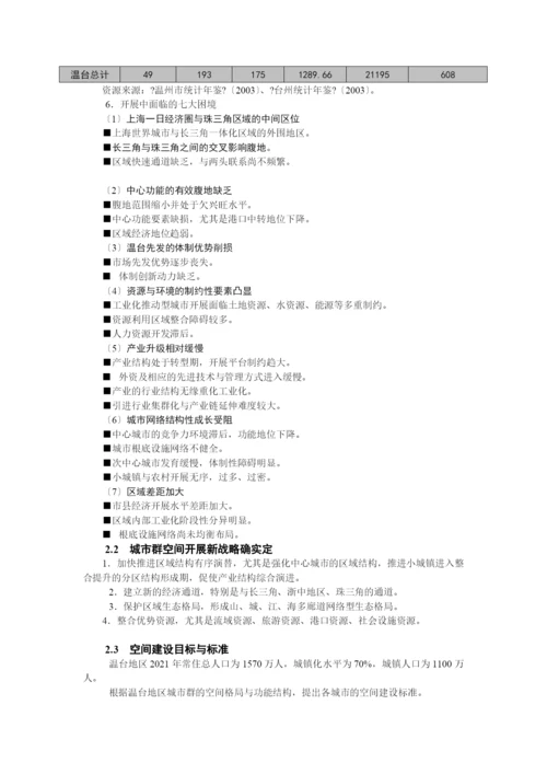 浙江省温台地区城市群空间发展战略规划.docx