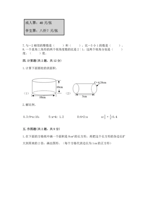 （小升初）六年级下册数学期末测试卷及完整答案（全优）.docx