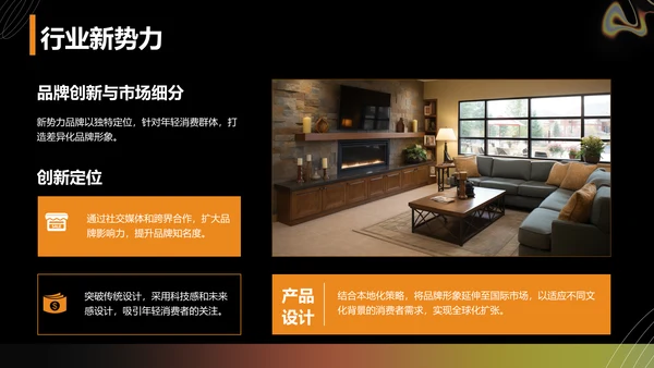 橙色渐变风品牌营销工作主题汇报PPT模板
