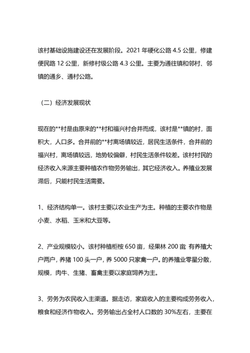 村脱贫致富情况调研.docx