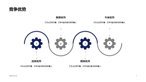 蓝色插画风教育平台商业项目计划书PPT素材