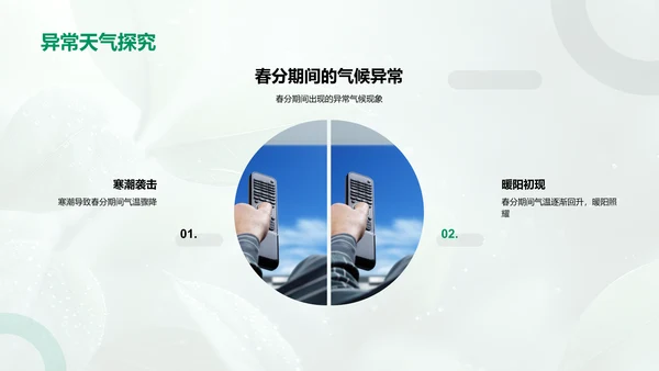 春分气候科普PPT模板