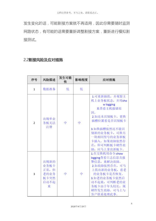 运营商网络割接方案.docx