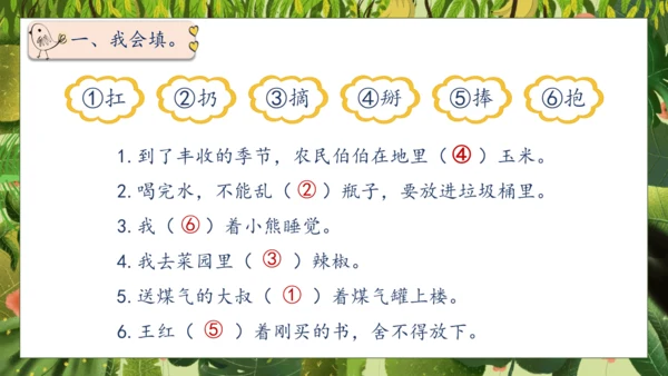 【核心素养】部编版语文一年级下册-17. 小猴子下山 第2课时（课件）