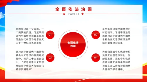 红色党政风宪法宣传周教育PPT模板