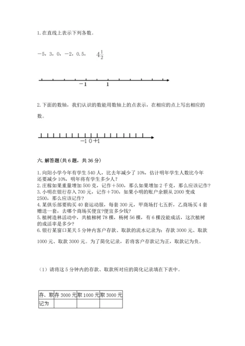 最新人教版六年级下册数学期末测试卷附答案（巩固）.docx