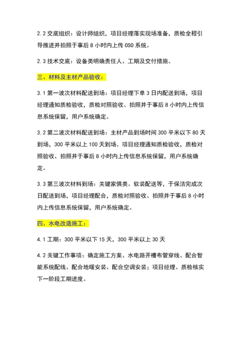 家装综合项目工程标准体系别墅综合项目工程服务基础手册.docx