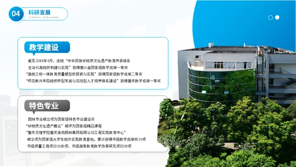 重庆文理学院大学高校通用PPT模板