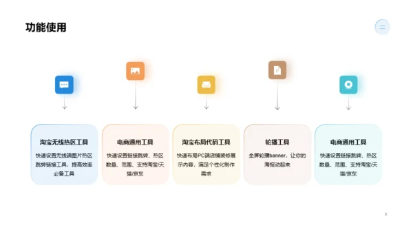 蓝色商务互联网产品介绍PPT案例