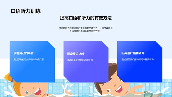 提升英语学习效能PPT模板