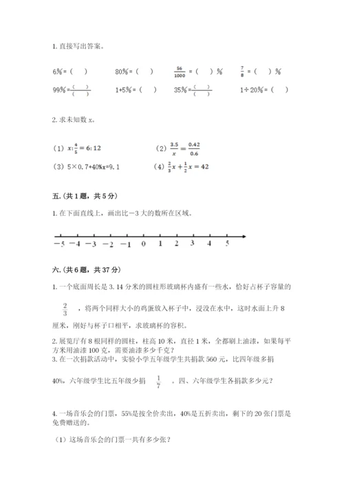 小学毕业班数学检测题精品【黄金题型】.docx