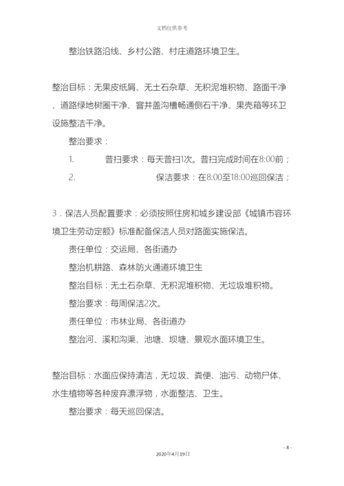 城管局加强城乡环境卫生集中整治工作实施方案.docx