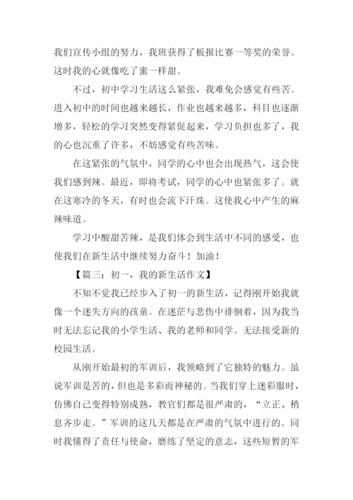 初一作文我的新生活.docx