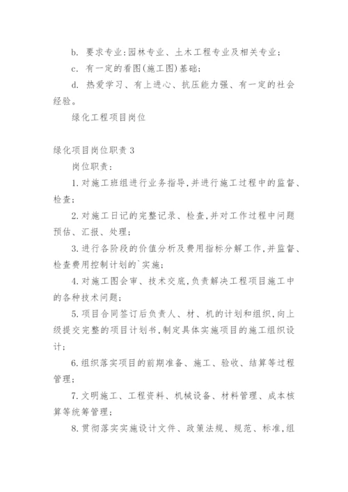 绿化项目岗位职责.docx