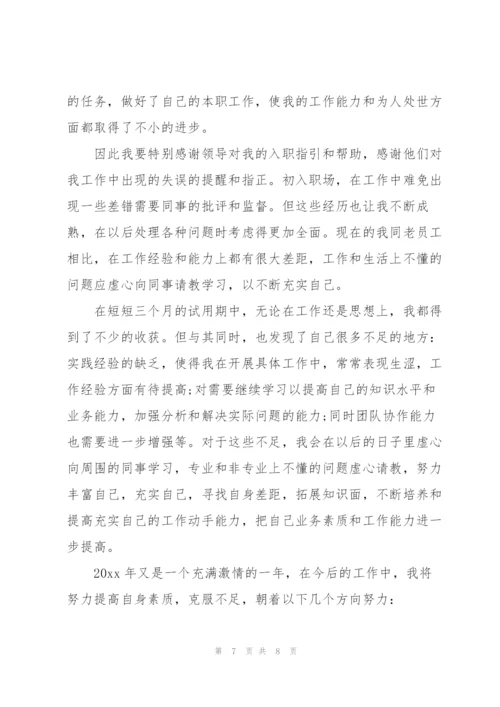业务员试用期个人工作总结三篇.docx