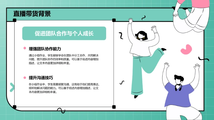 直播带货流程复盘PPT模板