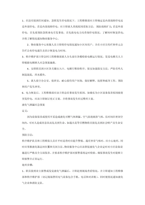 物业服务中心应急专题预案.docx