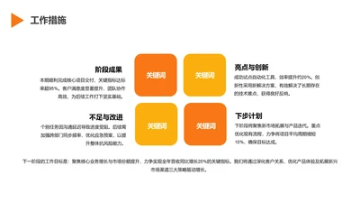 扁平风纯文字PPT矩阵