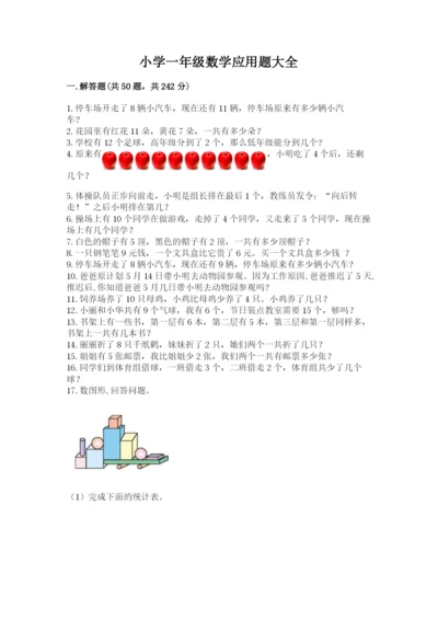 小学一年级数学应用题大全【考试直接用】.docx