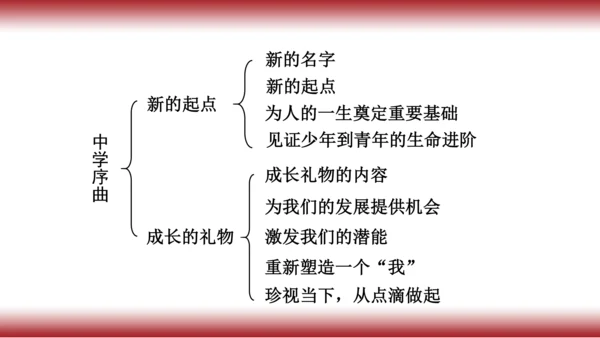 复习第一课 中学时代