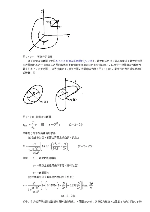 杆的扭转定理和公式