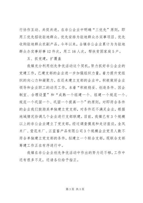 乡镇非公有制企业创先争优活动总结.docx