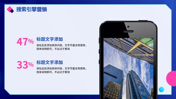 渐变蓝色互联网电商销售计划PPT模板