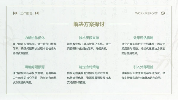 青黛此间中国风莫兰迪绿月度工作报告