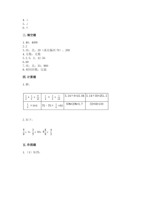 六年级上册数学期末测试卷附完整答案【易错题】.docx