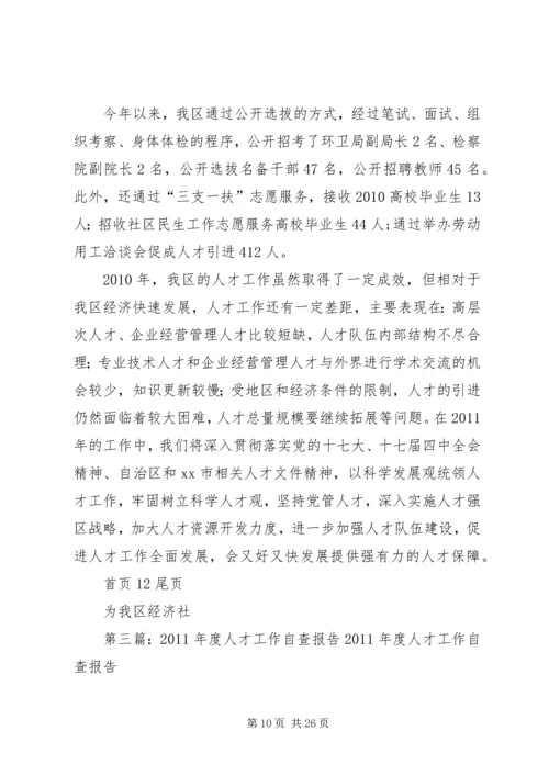 人才工作自查报告.docx