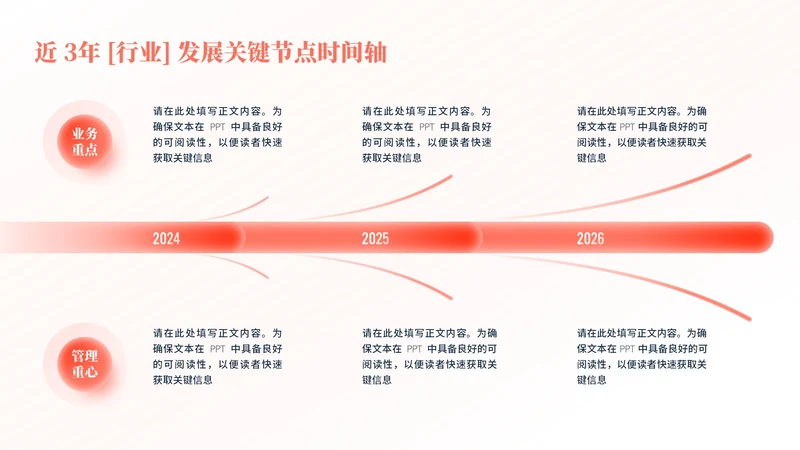 橙色简约风6项流程图PPT单页