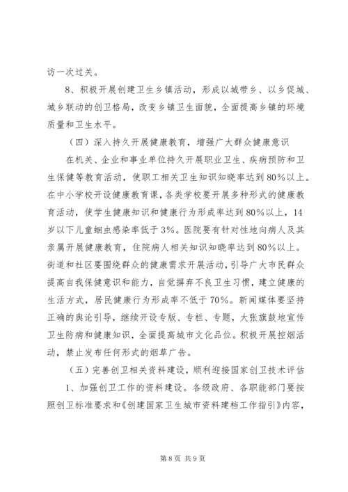 在创卫领导小组会议上的汇报材料 (3).docx
