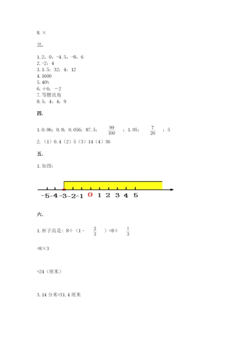 小学毕业班数学检测题精品【黄金题型】.docx