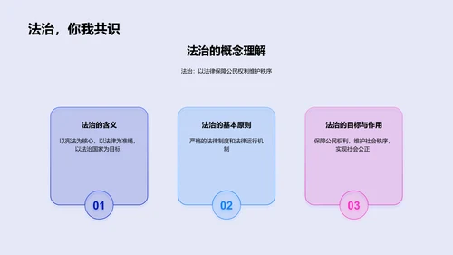 法治与社会公正PPT模板