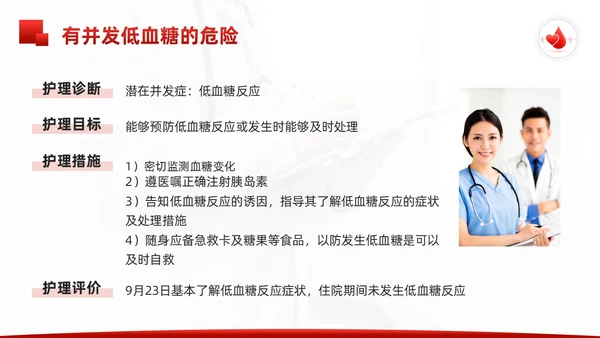 红色简约酮症酸中毒护理查房PPT模板宣传PPT动态PPT
