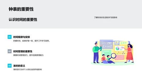 学习时间知识PPT模板