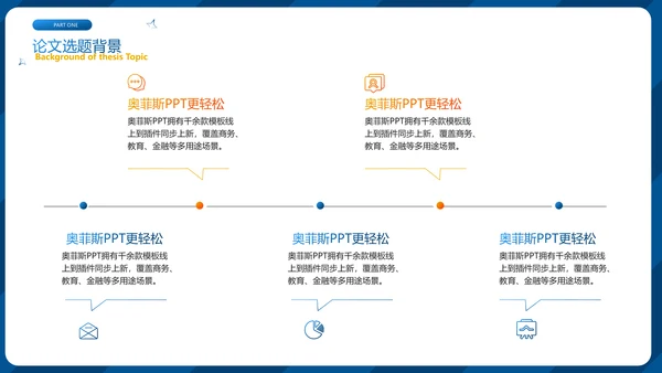 蓝色商务风毕业答辩PPT套装