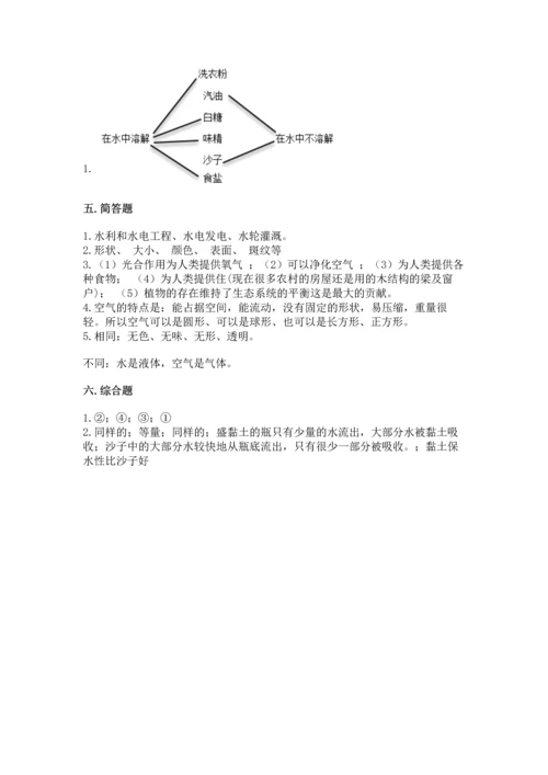 苏教版一年级下册科学期末测试卷精品（各地真题）.docx