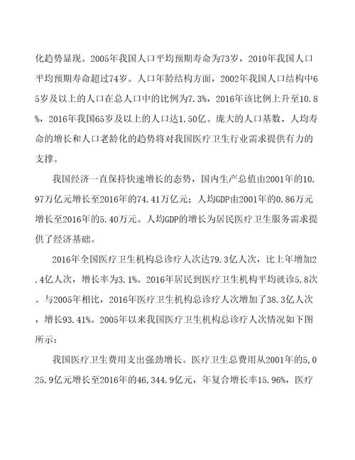 辽宁医用医疗器械项目立项备案申请报告