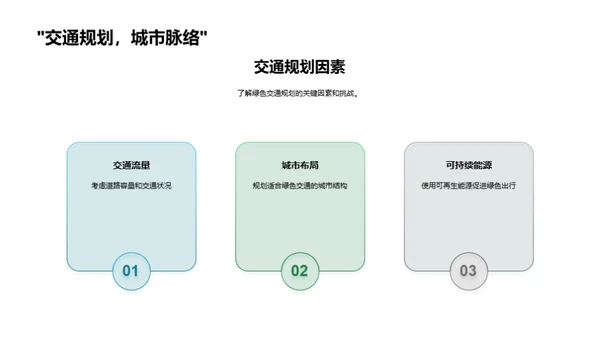 构建绿色交通未来